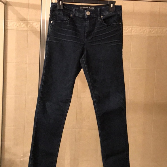 Express Jeans size 4 mid rise Cropped Leggings - Picture 1 of 1
